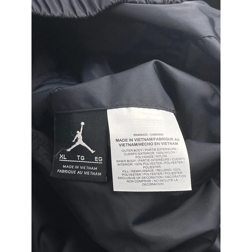 Jordan Jumpman Reversible Puffer Vest Mens XL Black Grey‎ Camo Pockets Zip